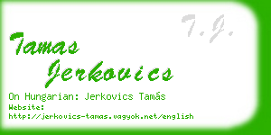 tamas jerkovics business card